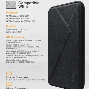 Túi Chống Sốc inateck Hard-Shell EVA Cho Laptop 13 inch/MacBook 14 inch LB01007
