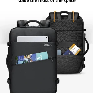 Balo Du Lịch inateck Large Carry-On Travel Backpack Cho Laptop 17-inch BP03001 40L