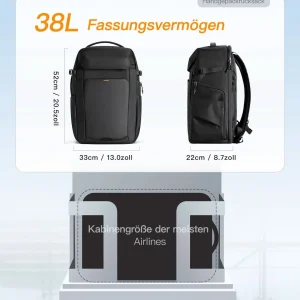 Balo Du Lịch inateck Travel Backpack with Shoe Compartment Cho Laptop 17-inch BP03008 38L