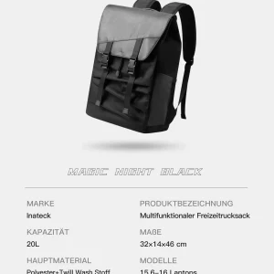 Balo Du Lịch inateck Water-Resistant Multi-Purpose Backpack (Unisex) Cho Laptop 16-inch BP01008 20L