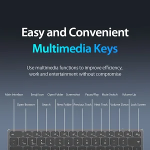 Bàn Phím Bluetooth Dux Ducis LK Mini Series Hợp Kim Nhôm