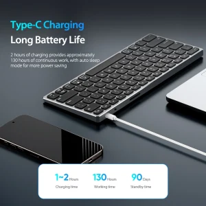 Bàn Phím Bluetooth Dux Ducis LK Mini Series Hợp Kim Nhôm