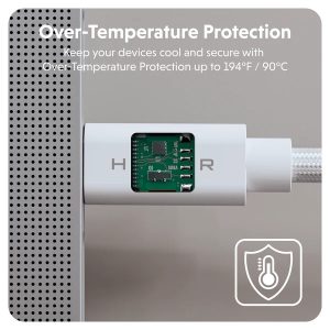 Cáp USB4 HyperDrive 1.2m  USB-C TO USB-C Xuất Màn Hình 8K/60hz -4K/144hz