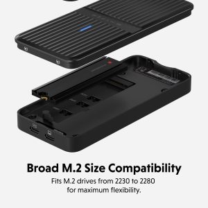 Box SSD HyperDrive Next USB-4 Ver2 80Gbps M.2 PCIe Enclosure