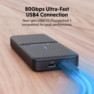 Box SSD HyperDrive Next USB-4 Ver2 80Gbps M.2 PCIe Enclosure