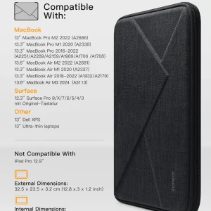 Túi Chống Sốc inateck Hard-Shell EVA Cho Laptop/MacBook Air/Pro 13 inch LB01007