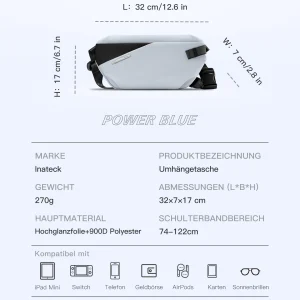 Túi Đeo Chéo inateck Lightweight Crossbody Bag FB01001