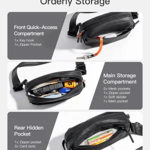 Túi Đeo Chéo inateck X-Mini RFID-Blocking Sling Bag FB01002