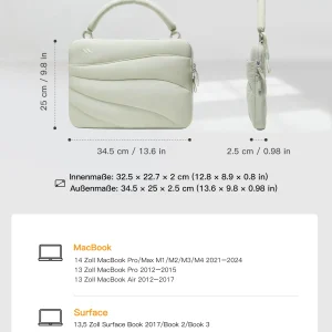 Túi Xách Chống Sốc inateck Wind Series Cho Laptop/MacBook Air/Pro 13/14-inch LBW21